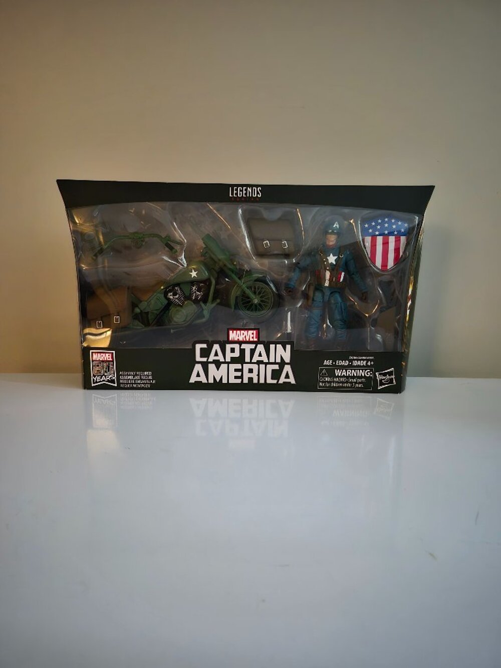 Marvel Legends 80th Anniversary WWII Captain America Motorcycle Set NIB